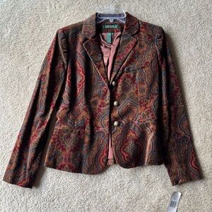 Lauren Ralph Lauren Paisley Blazer – NWT